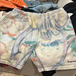 Supreme Pastel Artistic Graphic Shorts